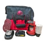 CORDLESS ORBITAL SANDER SET LOM