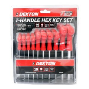 DEKTON 10PC T-HANDLE HEX KEY SET