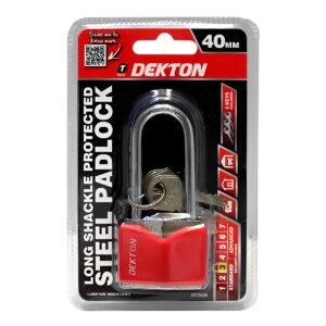 DEKTON 40MM LONG SHACKLE COVERED STEEL PADLOC