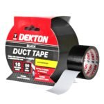 DEKTON 50MM X 10M BLACK CLOTH DUCT TAPE