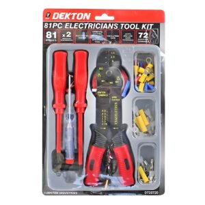 DEKTON 81PC ELECTRICIANS TOOL KIT