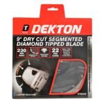 DRY CUT SEGMENTED DIAMOND TIPPED BLADE 9"