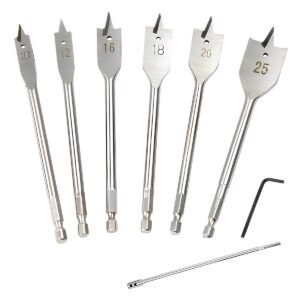 FLAT WOOD DRILL BIT 8PCS