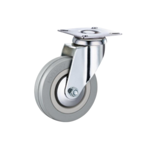 grey rubber castor