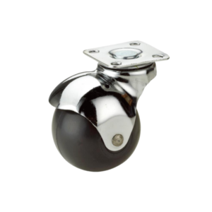 hooded ball castor, plate type