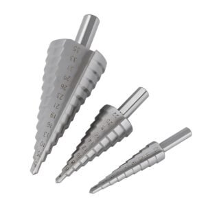 HSS STEP DRILL BITS SET 3PCS IRON BOX