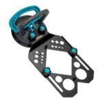 Metal conductor with plastic suction cup adjustable