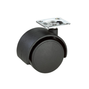 nylon twin wheel caster, plate type 50mm (30kg)