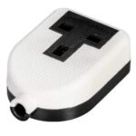 RUBBER SOCKET WHITE COLOUR 13AMP 1 GANG