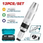 TOTAL 13 PCS IMPACT DRIVER SET