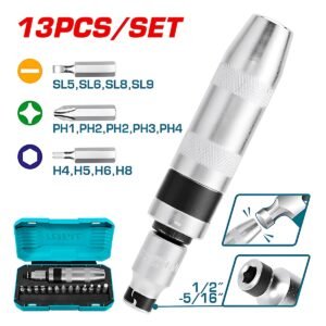 TOTAL 13 PCS IMPACT DRIVER SET