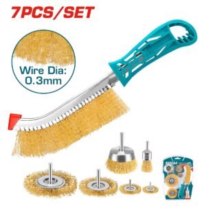 TOTAL 7 PCS WIRE BRUSH SET