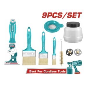 TOTAL Painting tools accesories for TSGLI2003 9pcs (TMGF0702)