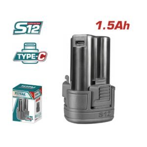 TOTAL ΑΝΤΑΛ/ΚΗ ΜΠΑΤΑΡΙΑ Li-ion 12V / 1.5Ah Type-C