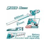 TOTAL ΕΠΑΓΓΕΛΜΑΤΙΚΟ ΨΑΛΙΔΙ ΜΠΟΡΝΤΟΥΡΑΣ ΜΠΑΤ. Li-ion 40V ΧΩΡΙΣ ΜΠΑΤΑΡΙΑ & ΦΟΡΤΙΣΤΗ