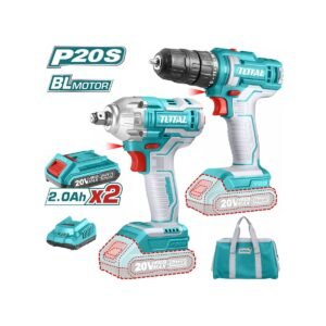 TOTAL ΣΕΤ ΔΡΑΠΑΝΟΚΑΤΣΑΒΙΔΟ + ΜΠΟΥΛΟΝΟΚΛΕΙΔΟ ΜΠΑΤ. Li-ion 20V / 2Ah / 2 ΜΠΑΤ