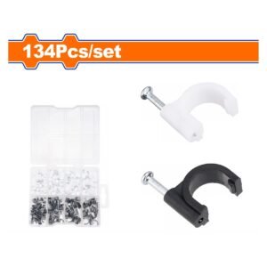 WADFOW 134 Pcs cable clip kit