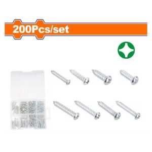 WADFOW 200 Pcs tapping screw assortment