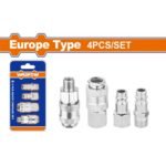 WADFOW 4 Pcs air coupler and plug set 1/4"