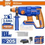 WADFOW Lithium-Ion rotary hammer 20V / 3Ah / 1 bat (WLM1522)