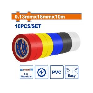 WADFOW PVC insulating tape 10m 10pcs (WPN1023)