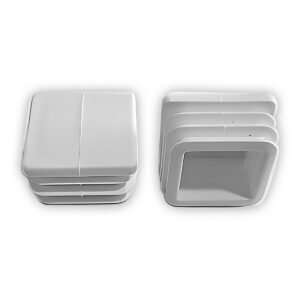WHITE RUBBER CAPS 40 X 40 (3 LEVEL)