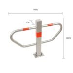 WINGED PARKING BARRIER