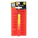 100PC 6MM RED PLASTIC  WALL PLUGS