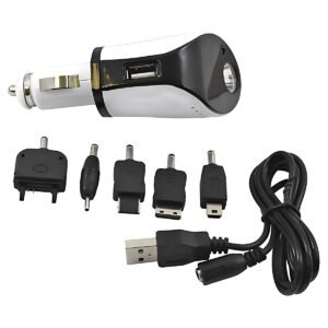 BROOKSTONE USB CHARGER WITH ADAPTORS