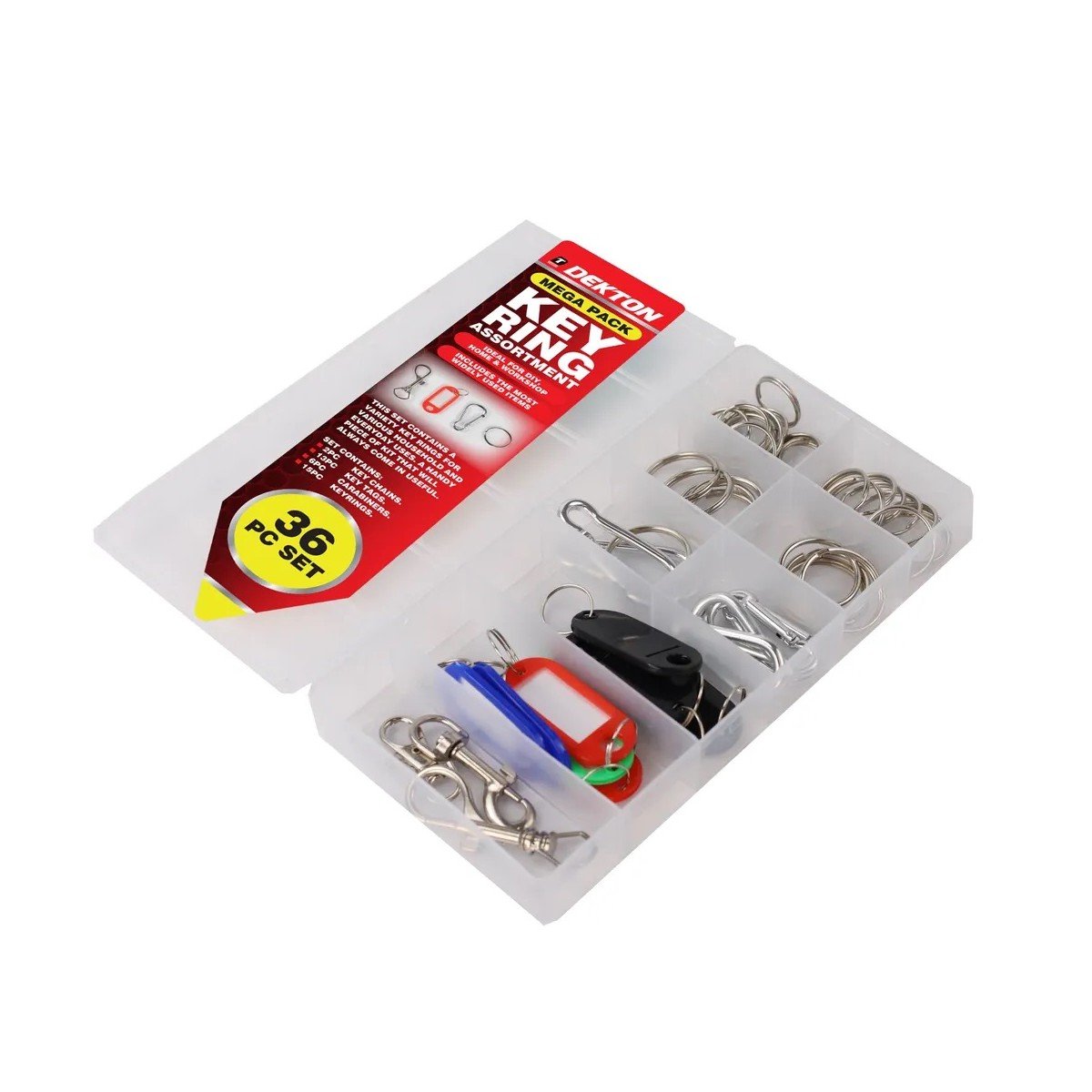 DEKTON 36 PC. KEY RING SET