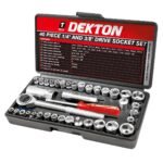 DEKTON 40PC 1/4" AND 3/8" DRIVE SOCKET SET