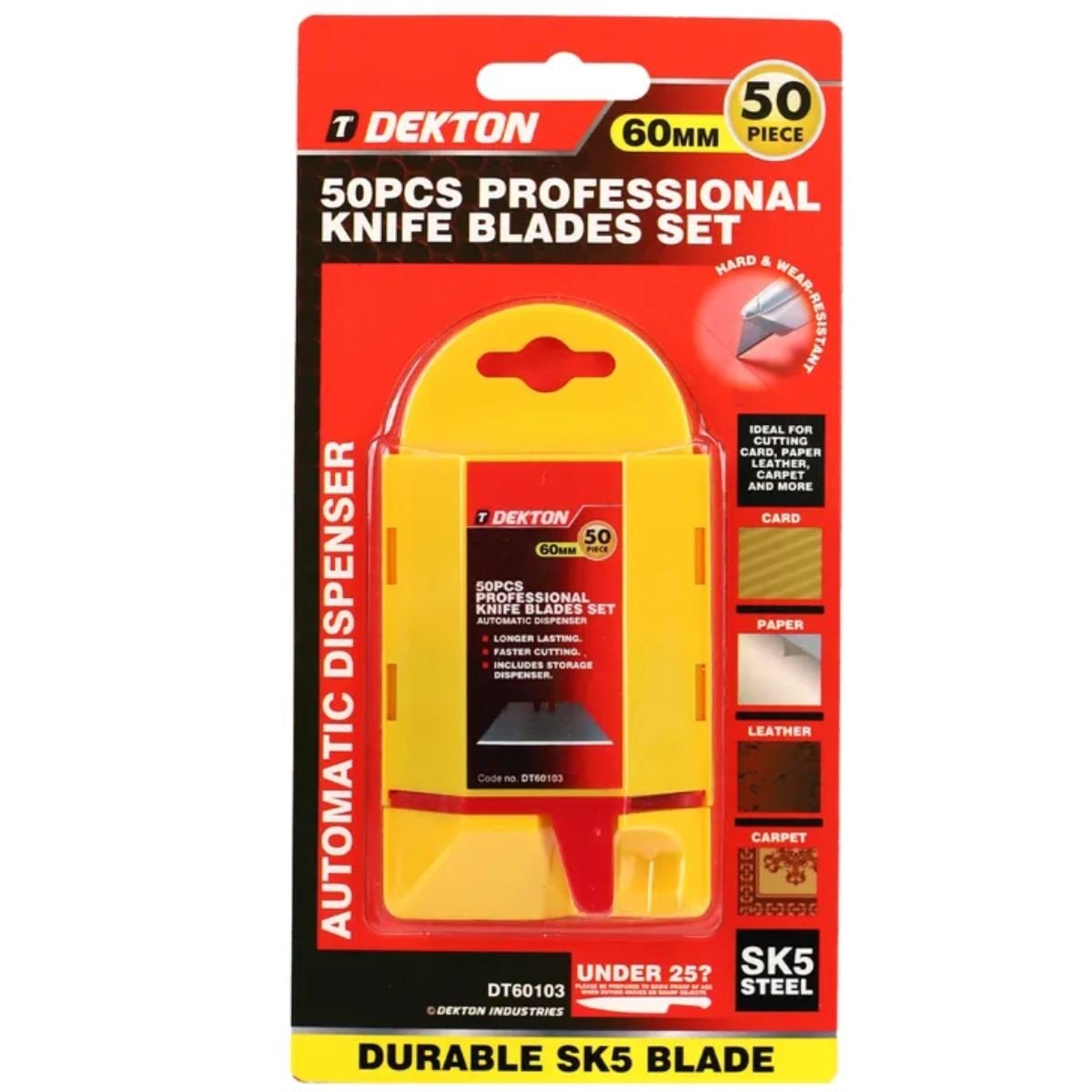 DEKTON 50PCS SK5 UTILITY BLADE WITH AUTO DISPENSER - Image 2