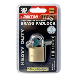DEKTON BRASS PADLOCK (HEAVY DUTY) 30MM