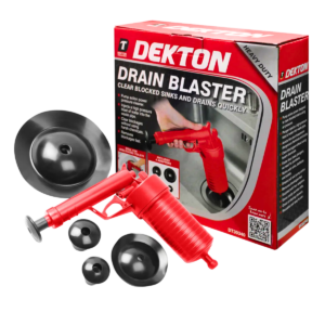 DEKTON DRAIN BLASTER with FOUR ATTACHMENTS