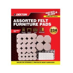 DEKTON GECKOSLIDE ASSORTED FELT FURNITURE PADS 324PC