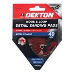 DETAIL SANDING PADS 93MM X 93MM 5PCS