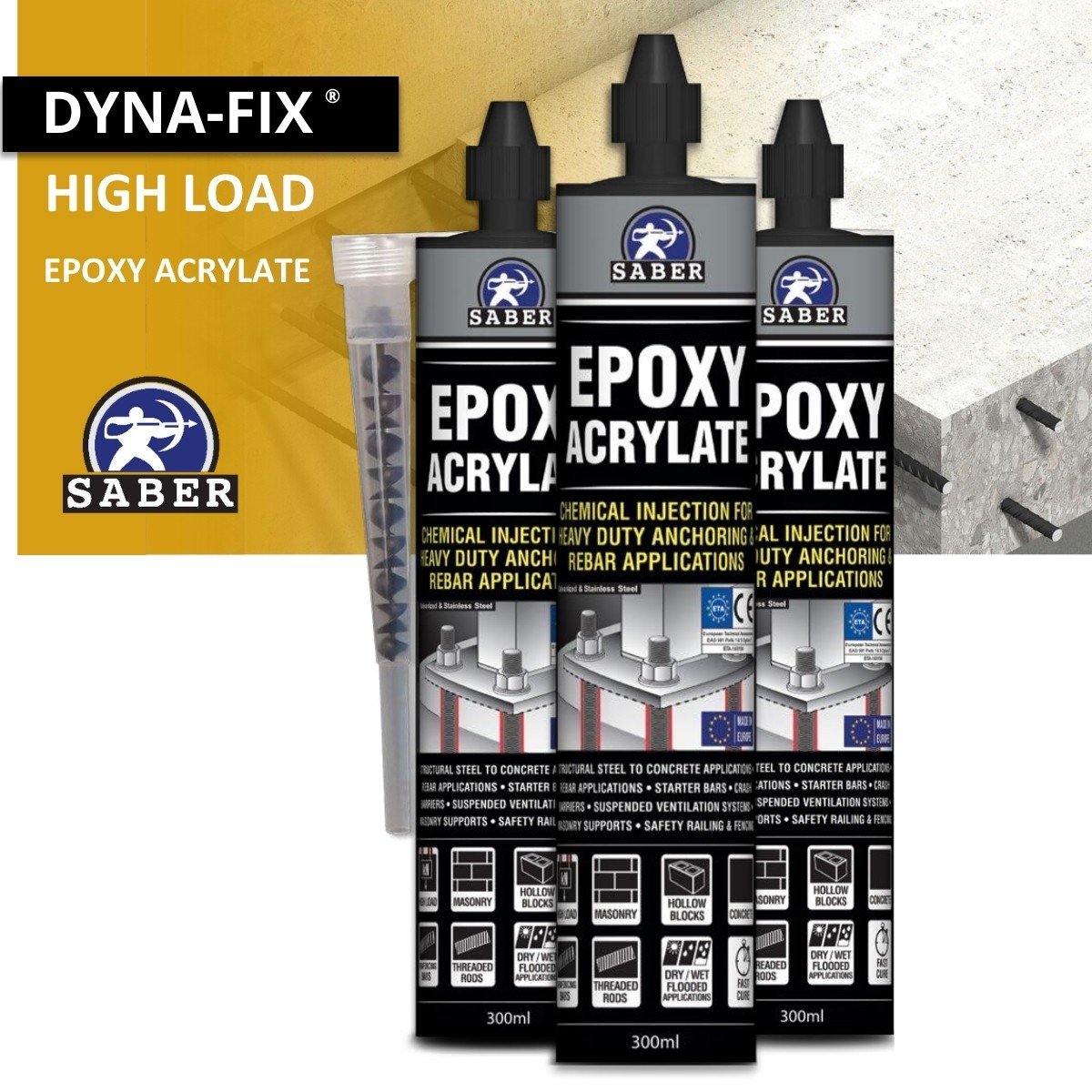DYNA-FIX EPOXY ACRYLATE PLUS - 300ML - Image 2