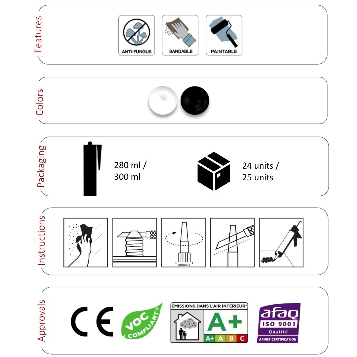 ELASTO UNIVERSAL ACRYLIC - BLACK 280ML