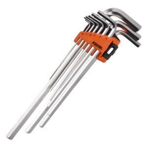 HEX KEY WRENCH SET 9PCS LONG