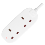 Masterplug 13A 2-Gang Unswitched Extension Lead White 10m