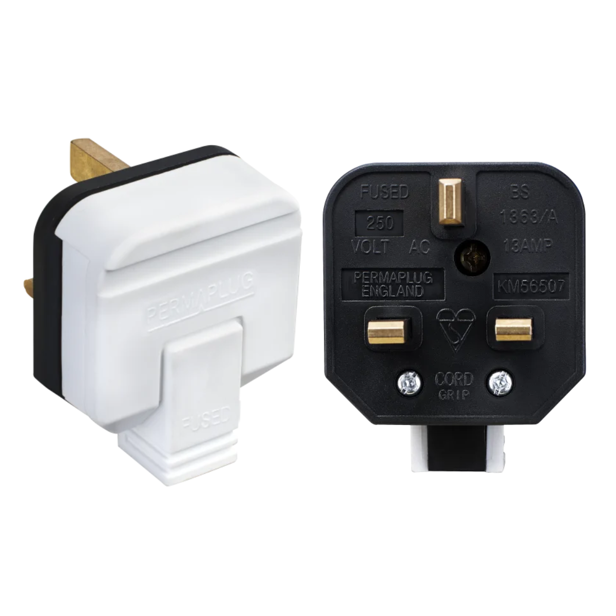 MasterPlug PERMAPLUG Heavy Duty 13 Amp Plug White