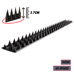 PLASTIC BIRD SPIKE - 45CM / 3 ROWS / 68 SPIKES