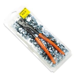 PLIERS FOR CLOSING HOOKS FOR NETS – BIG + 1 KG. HOOKS