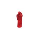 PVC RED PVC GAUNTLETS 27CM