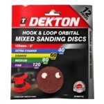 SANDING DISCS 125MM 12PCS
