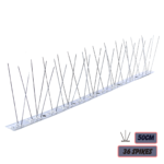 STAINLESS STEEL BIRD SPIKE - 50CM / 3 ROWS / 36 SPIKES