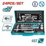 TOTAL ΣΕΤ ΚΑΣΕΤΙΝΑ ΚΑΡΥΔΑΚΙΑ 1/2" 24ΤΕΜ (THT141253)