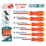 TOTAL SCREWDRIVER SET 1000V 6PCS