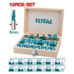 TOTAL 12PCS ROUTER BITS SET