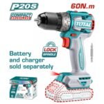 TOTAL Compact Brushless Cordless Drill Li-ion 20V / 60Nm BL Motor (TDLI206021)